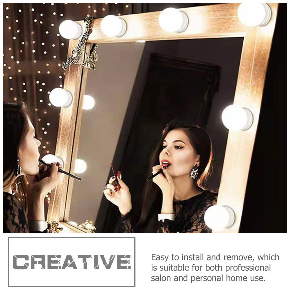 1 Set Lampu Cermin Rias LED, L - Dressing Table Vanity With Lighted Mirror ulasan dan harga