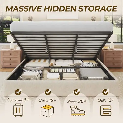 Rangka Tempat Tidur King Size  - Gas Lift Storage Bed Hydraulic ulasan dan harga