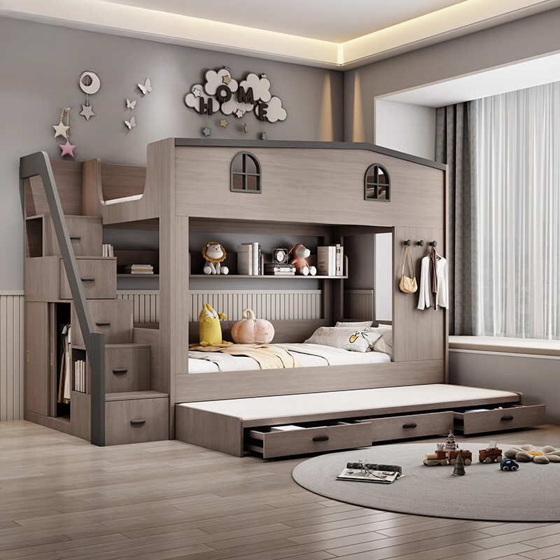 Tempat Tidur Anak Bertingkat G - Bunk Bed With Stairs And Slide ulasan dan harga