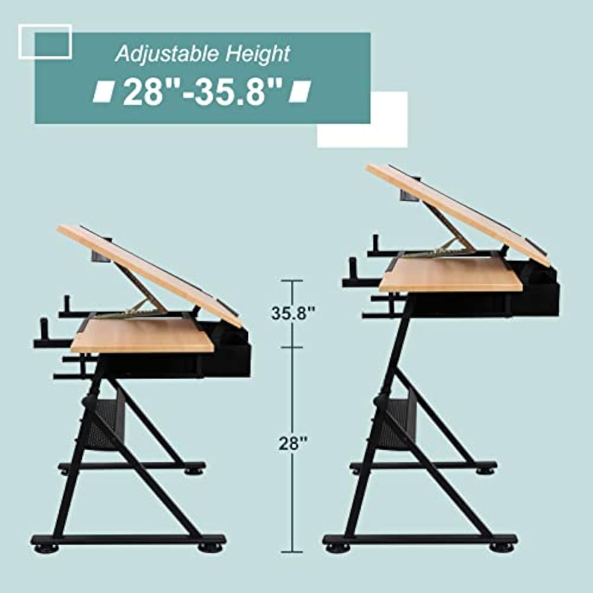 Meja Gambar dengan Tinggi yang - Tables ulasan dan harga