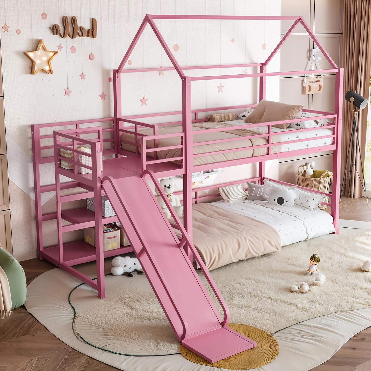 Tempat Tidur Susun dengan Pero - Bunk Bed With Stairs And Slide ulasan dan harga