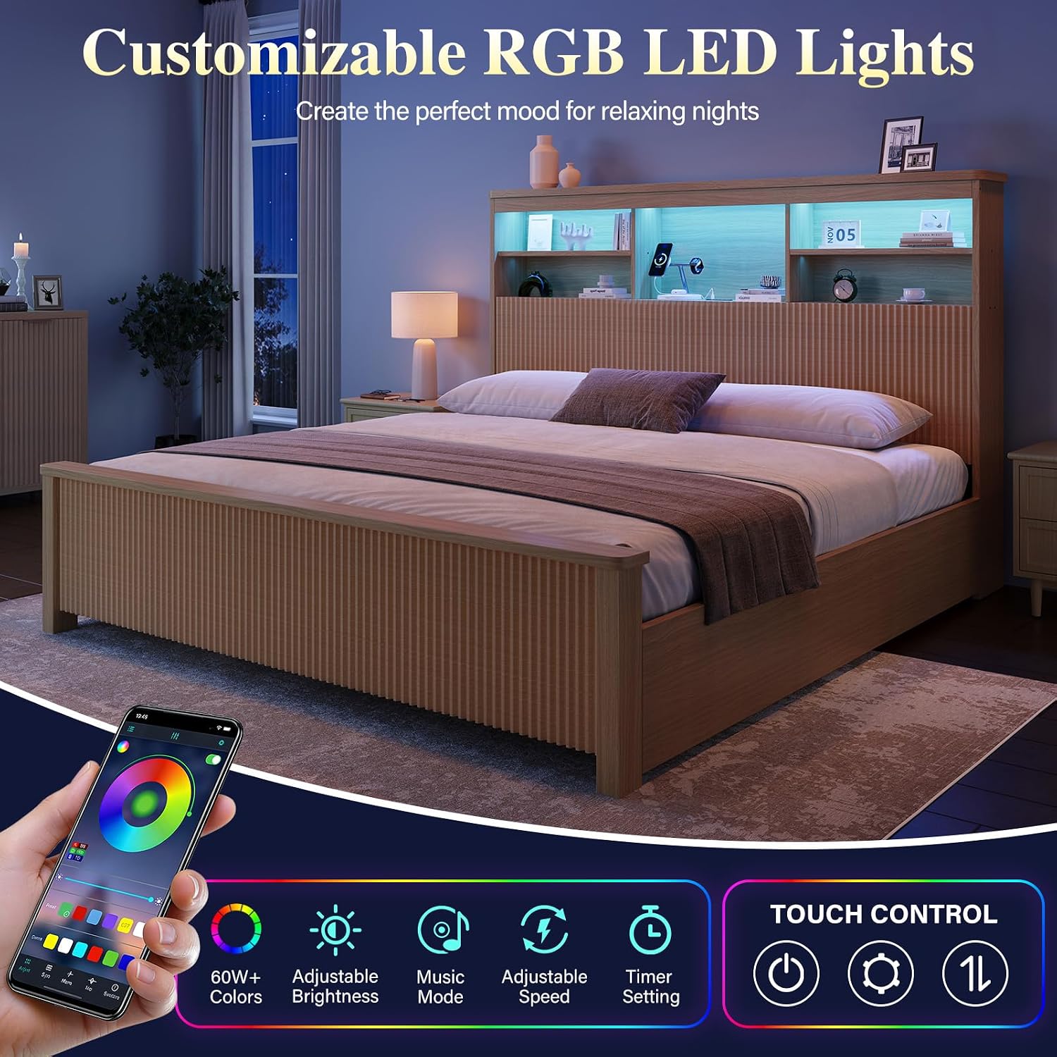Rangka Tempat Tidur King Size  - King Size Bed Frame With Storage Drawers ulasan dan harga