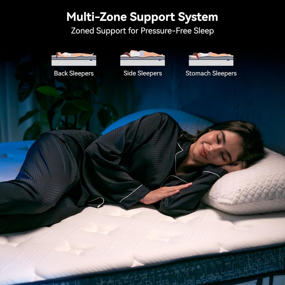 Kasur Queen, Kasur Hybrid Ukur - Memory Foam Mattress In A Box Queen ulasan dan harga