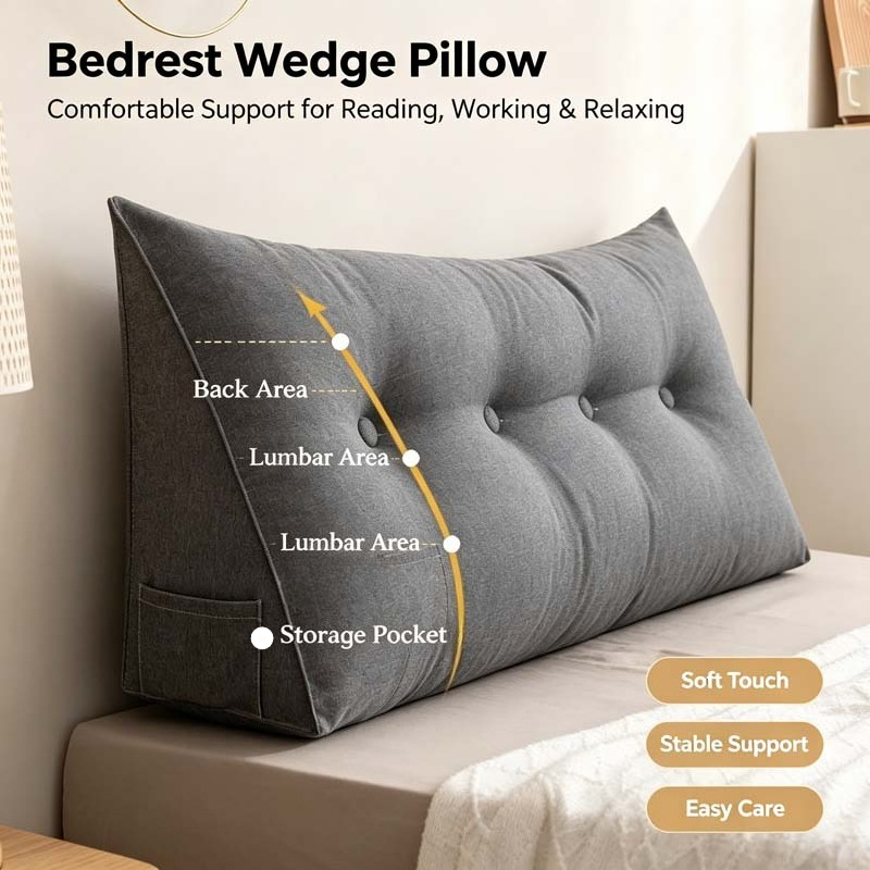 Bantal Sandaran Kepala Besar T - Headboard Cushion Backrest Tatami ulasan dan harga